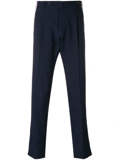 Pt01 Preppy Trousers In Blue
