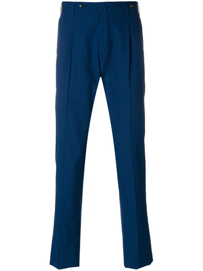 Pt01 Preppy Trousers In Blue