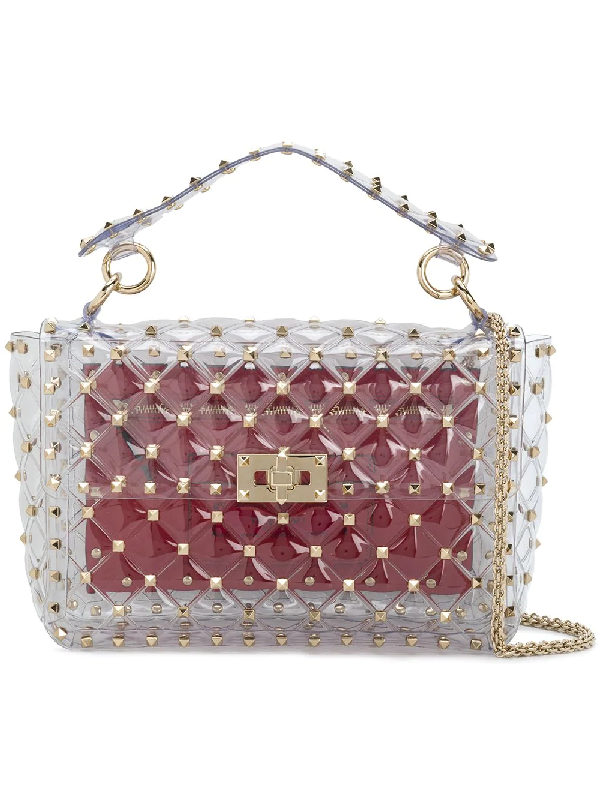 valentino rockstud clear bag