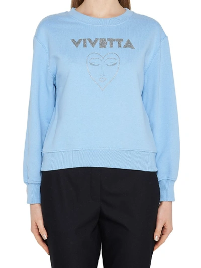 Vivetta Sweatshirt In Light Blue