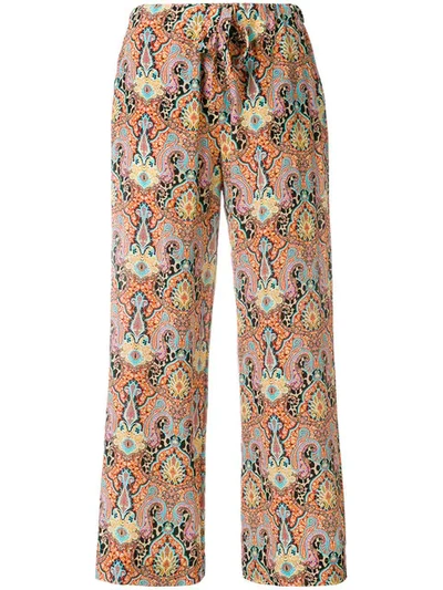Etro Bohemian Print Trousers - Multicolour