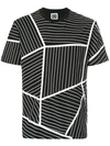 Les Hommes Urban Geometric Print T-shirt - Black