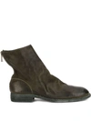 Guidi Zip-up Fitted Boots In Green