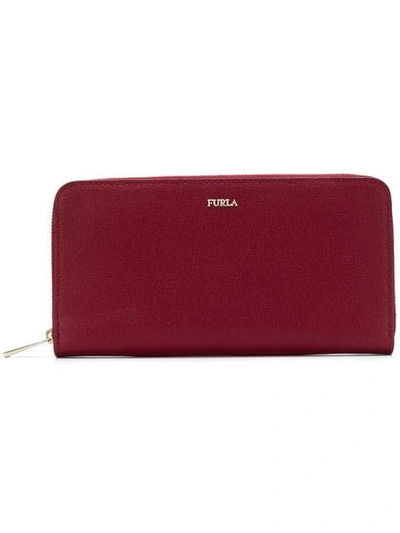 Furla Babylon Zip Around Wallet In Pink