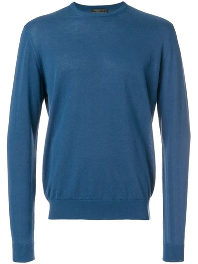 Prada Crew Neck Sweater - Blue