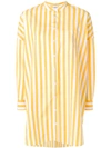 Aspesi Oversized Striped Shirt - Yellow & Orange