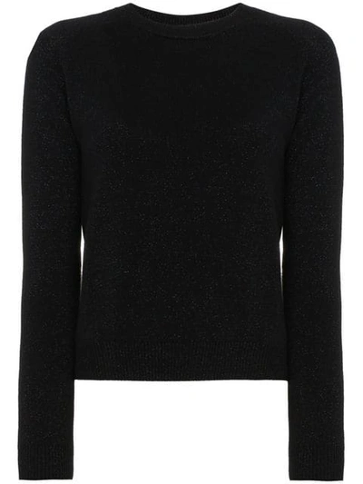 Alexandra Golovanoff Mila Night Cashmere Blend Sweater In Black