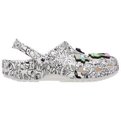 Crocs Mens  Steven Harrington Classic Clogs In White/black