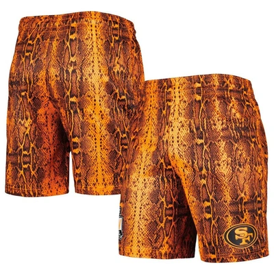 New Era Orange San Francisco 49ers Summer Pop Shorts