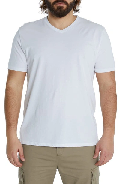 Johnny Bigg Essential V-neck T-shirt In White