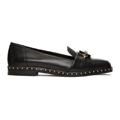 Versace Medusa Studded Loafers - Black In Dnnoc Black