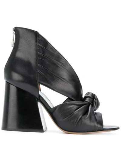 Maison Margiela Open Toe Heels In Black