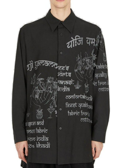 Yohji Yamamoto India Shirt In Black