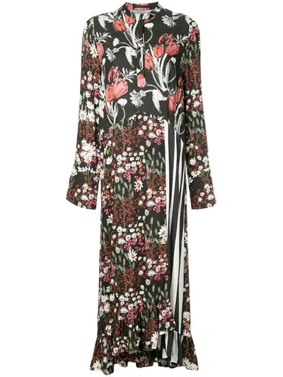 Mother Of Pearl Oleta Floral-print Dress In Black ,multicolour