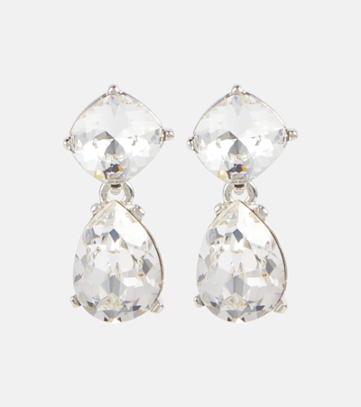 Oscar De La Renta Gallery Crystal Small Earrings In Multi