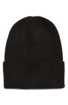 Melrose And Market Everyday Ribbed Beanie In Black