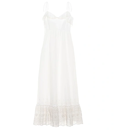 Athena Procopiou Sunday Morning Cotton Maxi Dress In White