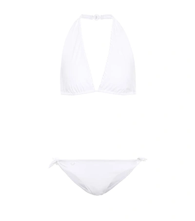 Fendi Halter Bikini In White