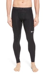 Nike Pro Training Tights In Black/anthracite/white