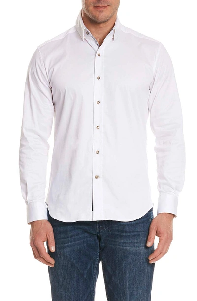 Robert Graham Caruso Tailored Fit Sport Shirt In White