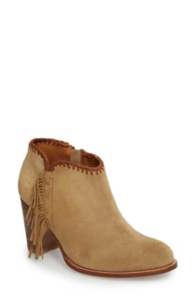 Ariat Sonya Fringed Bootie In Brown Suede