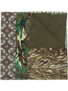 Pierre-louis Mascia Patch-work Woven Scarf - Green