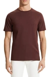 Theory Precise Luxe Cotton T-shirt In Brown