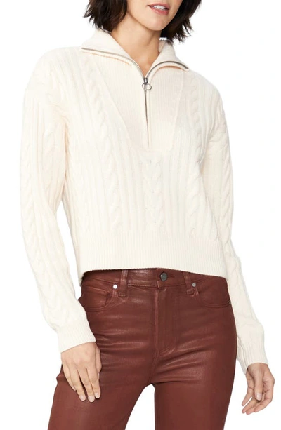 Paige Maylene Wool Blend Pullover Sweater In Neutrals