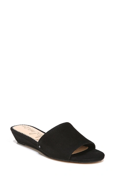 Sam Edelman Liliana Slide Sandal In Black Suede