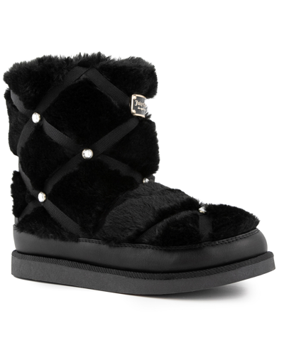 Juicy Couture Women's Knockout Winter Booties In Black