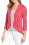 Tommy Bahama Lea Linen Cardigan In Paradise Pink