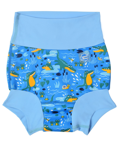 Splash About Baby Boys And Girls Happy Nappy Swimsuit In Crocodile Swamp