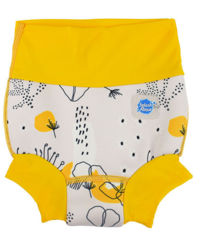 Splash About Baby Boys And Girls Happy Nappy Swimsuit In Flower Meadow