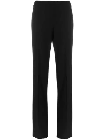 Emporio Armani High-waisted Tailored Trousers In Navy