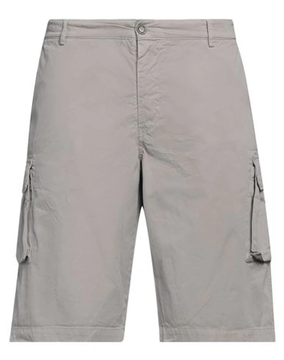 40weft Man Shorts & Bermuda Shorts Light Grey Size 26 Cotton