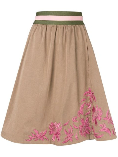 Bazar Deluxe Floral Embroidered Skirt