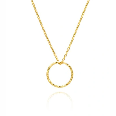 Myia Bonner Gold Circle Diamond Necklace