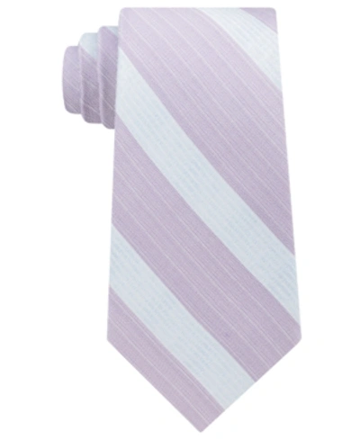 Calvin Klein Men's Cloud Stripe Silk Tie In Pink