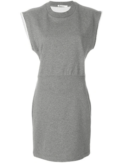 Alexander Wang T T By Alexander Wang Fitted Jersey Dress - Grey