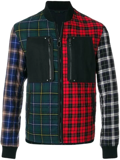 Lanvin Patchwork Checked Jacket In Smulticolor