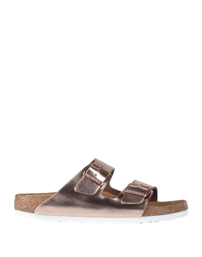 Birkenstock Sandals In Bronze