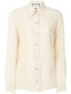 Gucci Pointed Collar Shirt In Neutrals