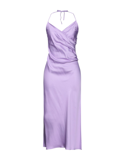 Vicolo Long Dresses In Purple