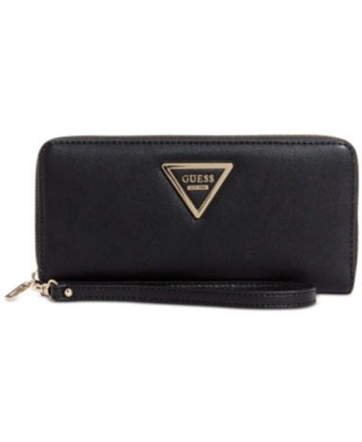 Guess Marisole Zip Around Boxed Wallet In Black