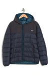 Andrew Marc Malone Color Blocked Hoodie In Ink