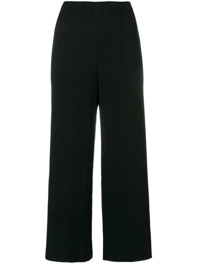 Issey Miyake Pleated Cropped Trousers