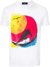 Dsquared2 Surfing Print T-shirt - White