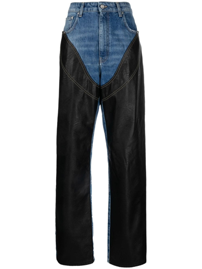 Stella Mccartney Mid Blue Vintage With Alter Mat Chap Jeans In Multicolour