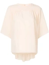 Chloé Waterfall Back T-shirt In Pink
