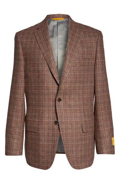 Hickey Freeman Plaid Wool & Cashmere Sport Coat In Red